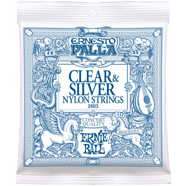 Ernie Ball Nylon Ernesto Palla Clear & Silver 2403